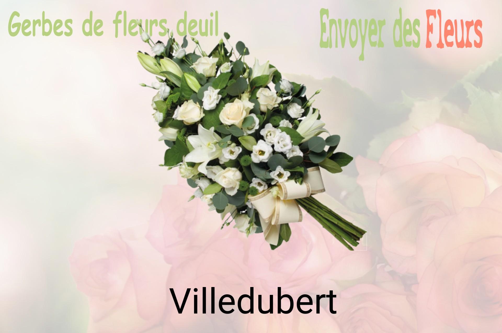 Gerbe de fleurs de deuil livrée à Villedubert